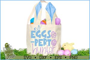 Eggs-Pert Hunter Easter SVG File