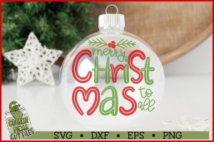 Merry Christmas To All SVG File