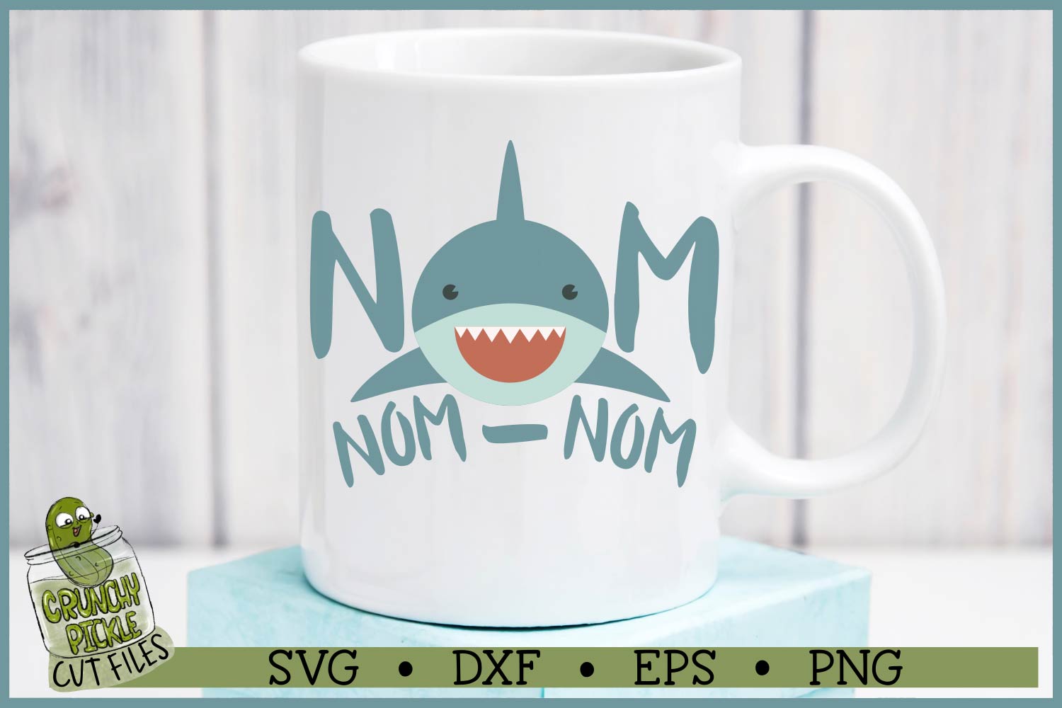 Nom Nom Shark Layered SVG File