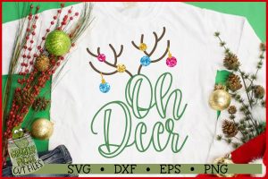 Oh Deer Christmas SVG File