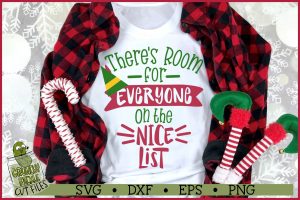 Room For Everyone on the Nice List Christmas SVG File