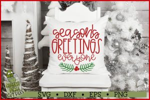 Season's Greetings Everyone Christmas SVG