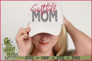 Softball Mom & Bonus Team Mom SVG File