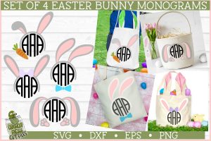 Easter Monograms Mini SVG Bundle