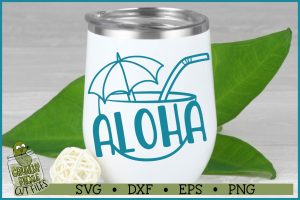 Aloha Coconut Drink SVG File