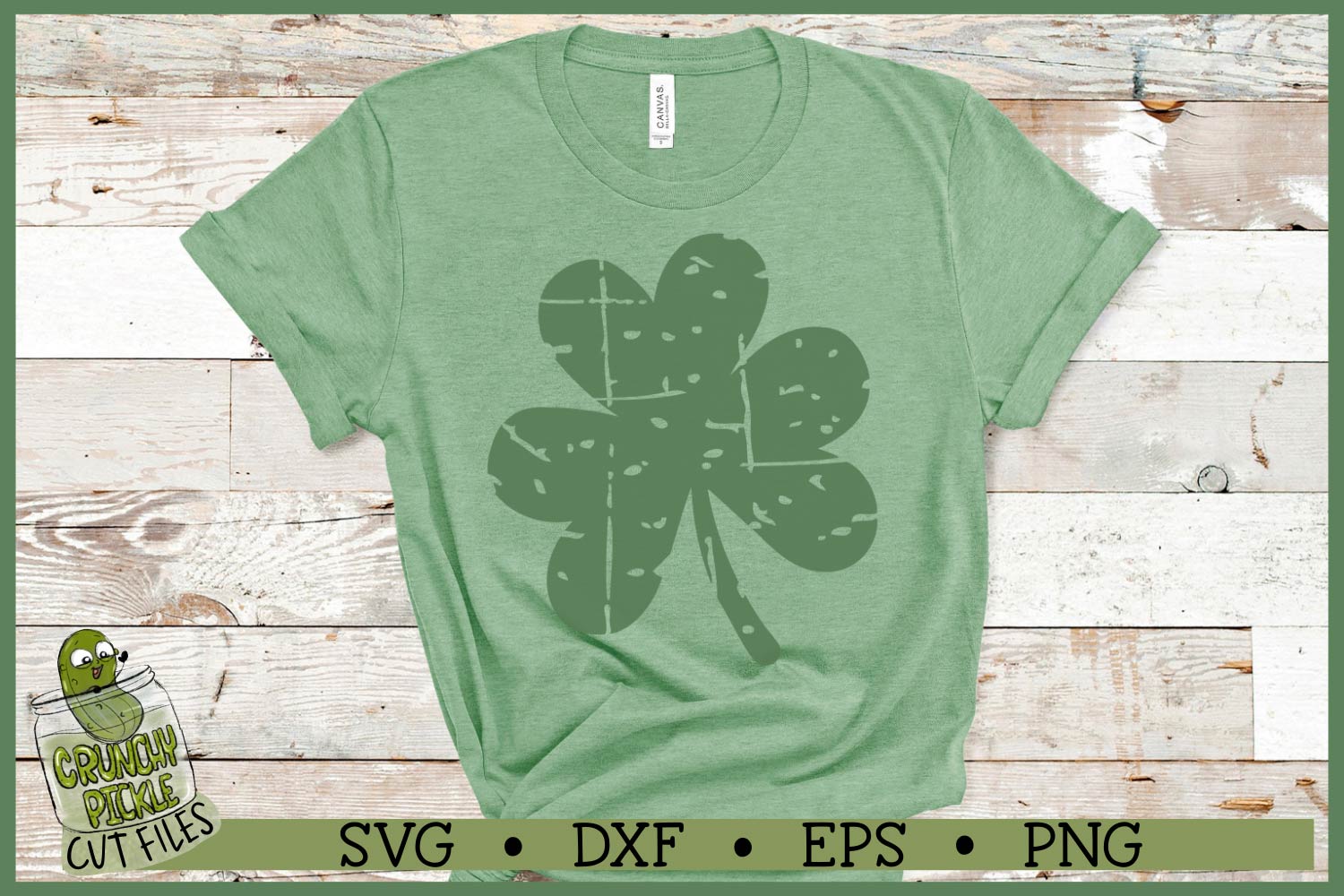 Distressed Shamrock St. Patrick's Day SVG File