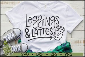 Leggings & Lattes SVG File