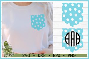 Pickle Pockets - Monogram Pocket Dots SVG File