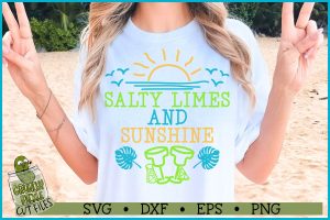 Salty Limes and Sunshine Beach SVG File