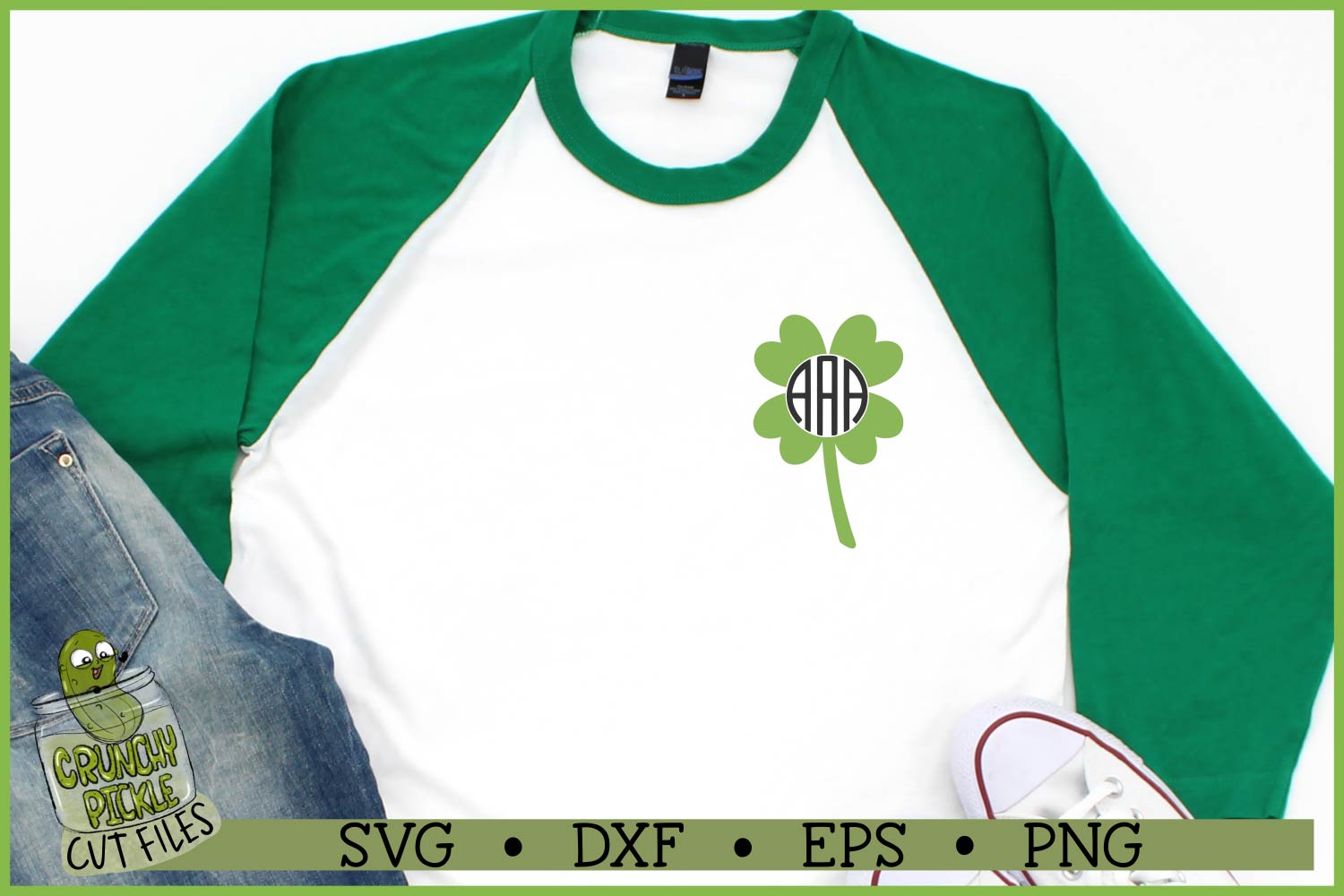 Shamrock Monogram St. Patrick's Day Mini SVG Bundle - Image 3