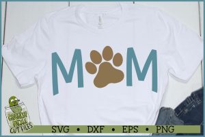 Dog Mom Paw SVG File