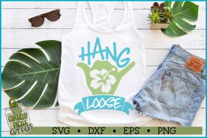 Hang Loose Shaka Beach SVG File