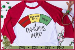 Christmas Naughty Nice Meter SVG File