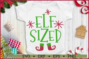 Elf Sized Christmas SVG File