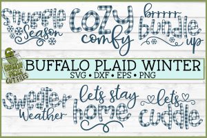 Buffalo Plaid Winter SVG Bundle
