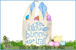 Follow the Bunny Trail Easter SVG File
