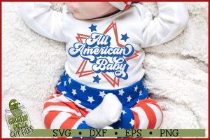 All American Baby Patriotic SVG File