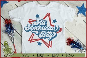 All American Boy Patriotic SVG File