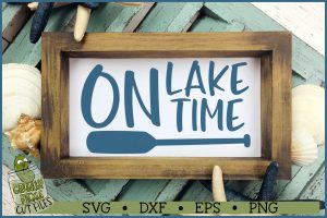 On Lake Time SVG File