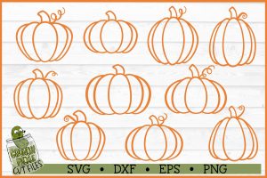 10 Little Pumpkins Mini SVG Bundle