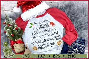 She is Clothed Without Fear of the Future Christmas SVG File