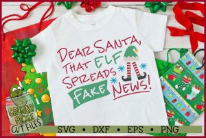 Christmas Elf Fake News SVG File