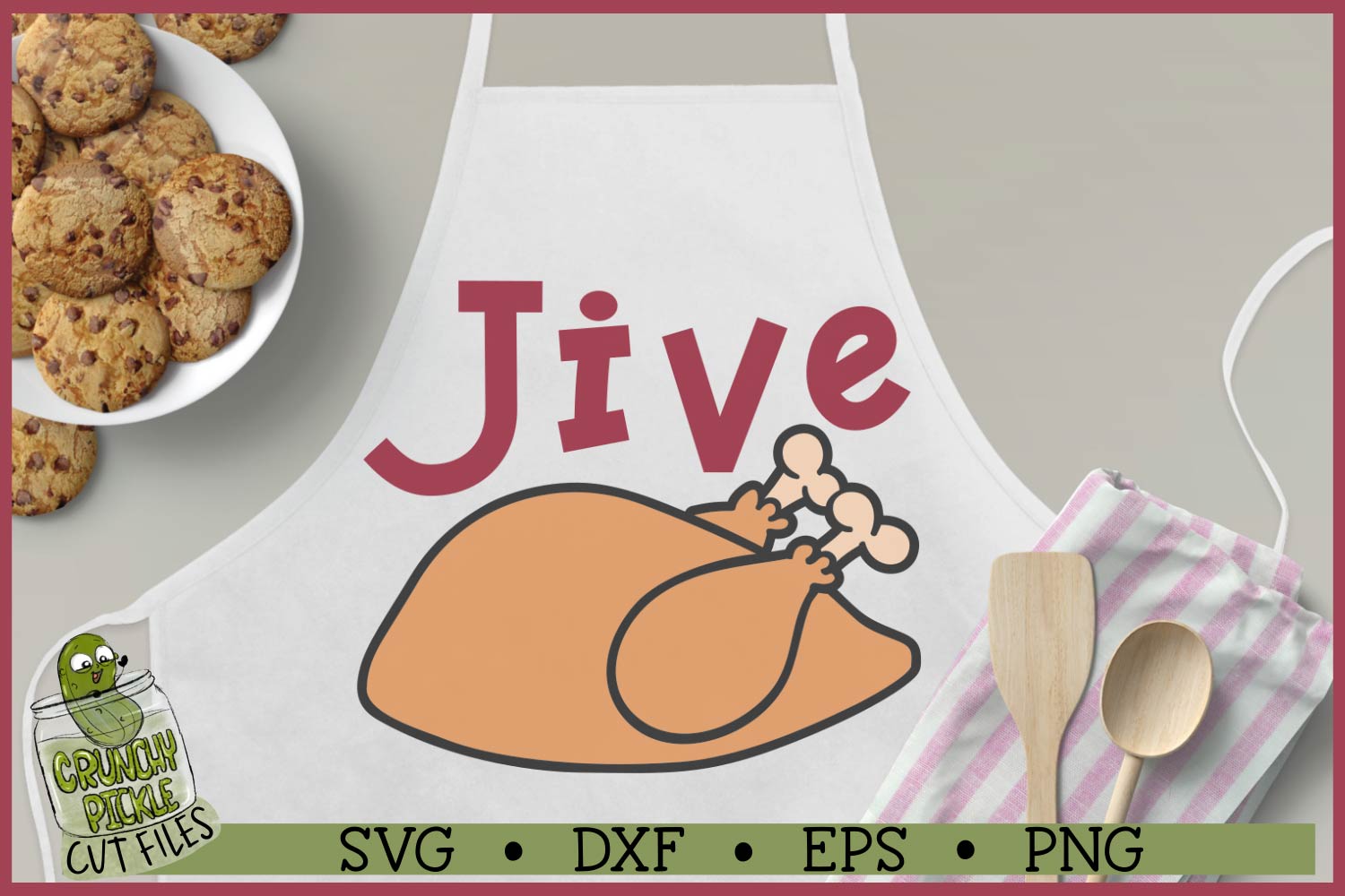 Jive Turkey Funny Thanksgiving or Holiday SVG File