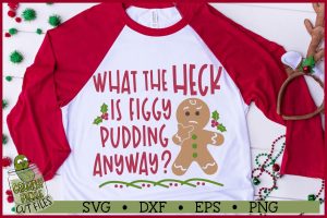 Figgy Pudding Christmas SVG File