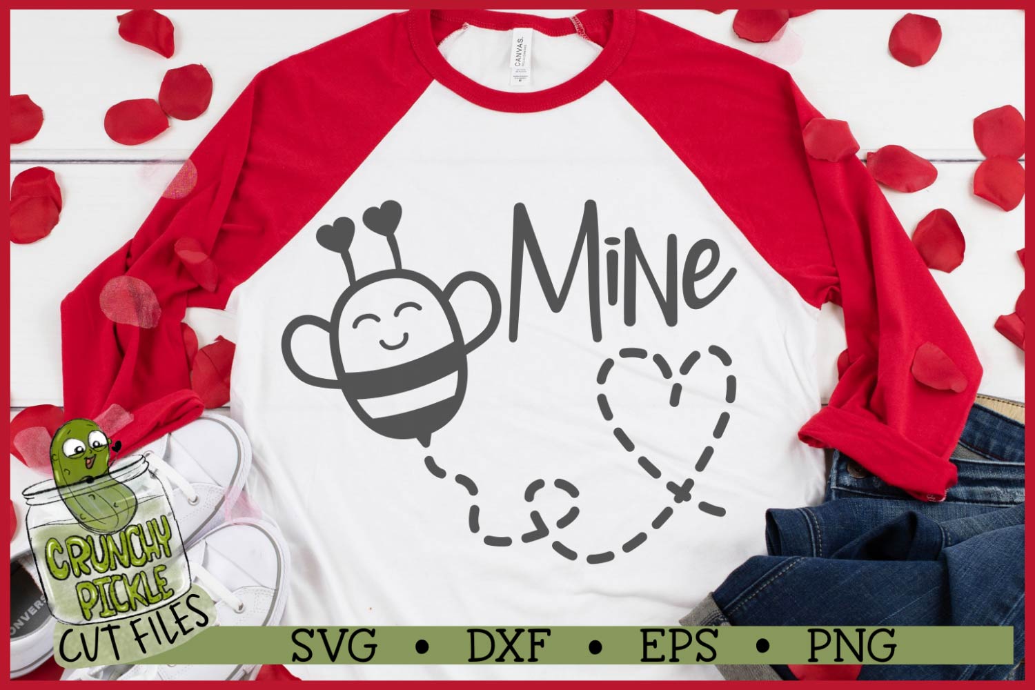 Bee Mine Valentine SVG File - Image 2