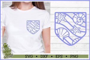 Pickle Pockets - Pocket Seashells SVG Cut File