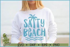 Salty Beach SVG File