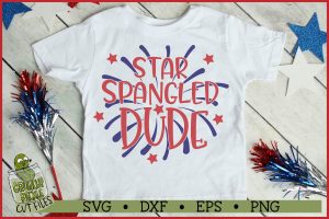Star Spangled Dude Patriotic 4th of July SVG File