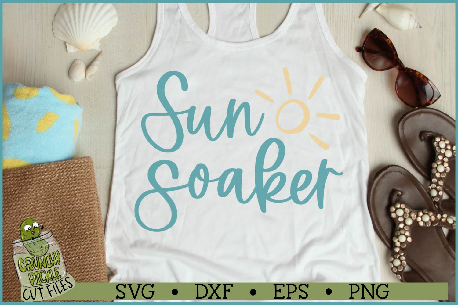Sun Soaker Summer SVG File - Image 2