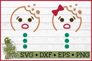 Christmas Faces - Gingerbread SVG File