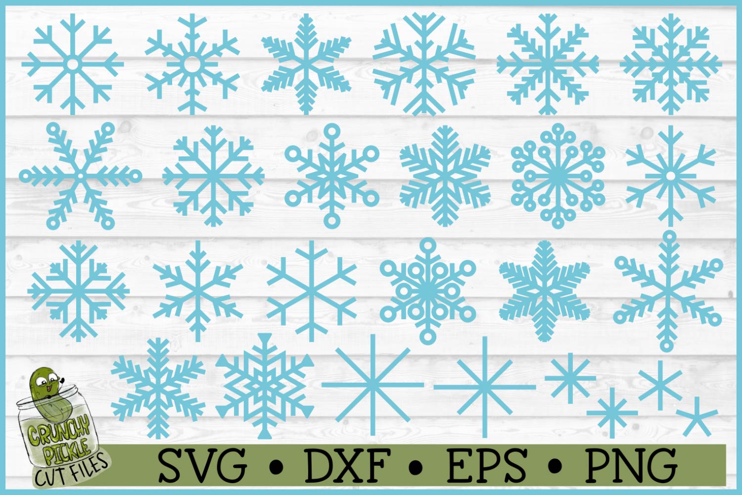 Cuttable Snowflakes SVG Bundle