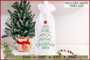 We Wish You a Merry Christmas Tree SVG File
