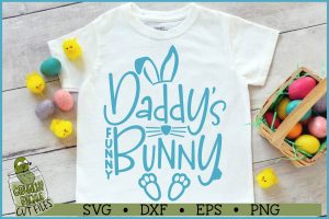 Daddy's Funny Bunny Easter SVG File