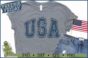Distressed USA SVG File