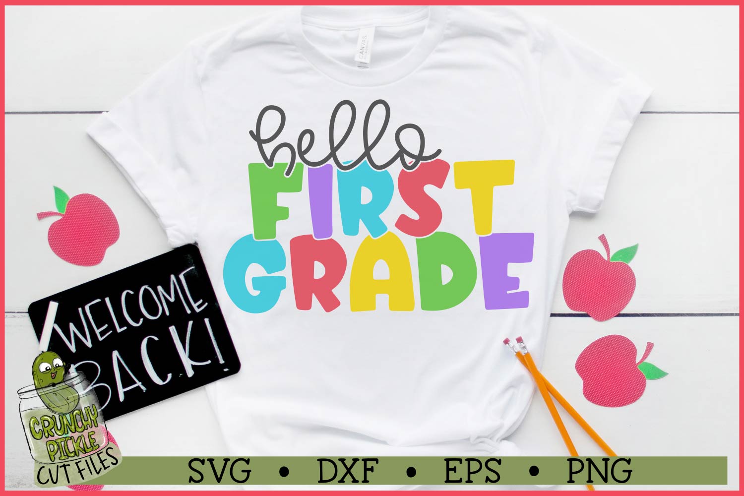 Hello First Grade Teacher SVG File