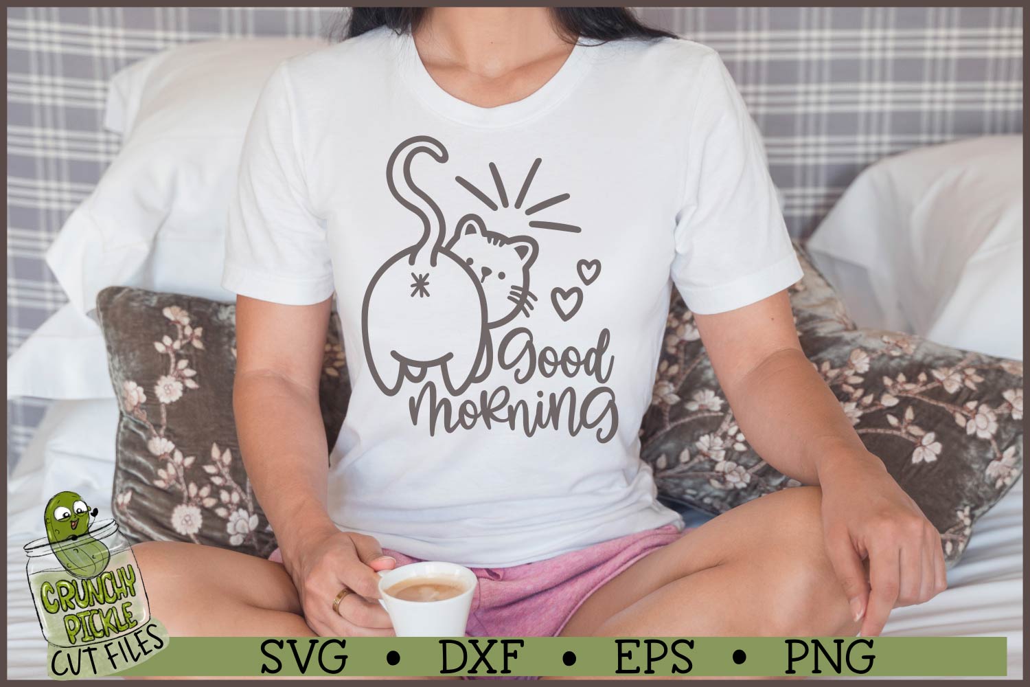 Good Morning Cat Butt SVG File
