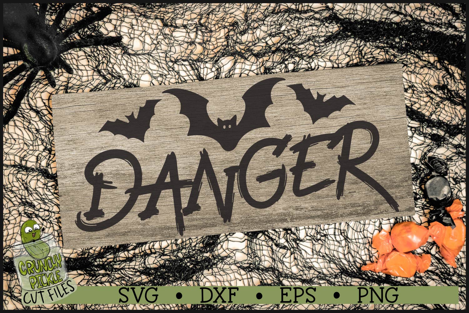 Danger Halloween Sign SVG File
