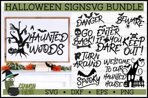 Halloween Signs SVG Bundle