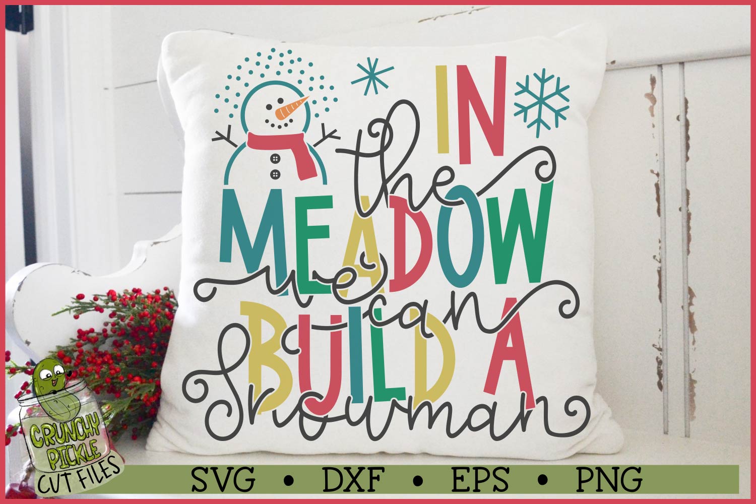 Build a Snowman Christmas SVG File
