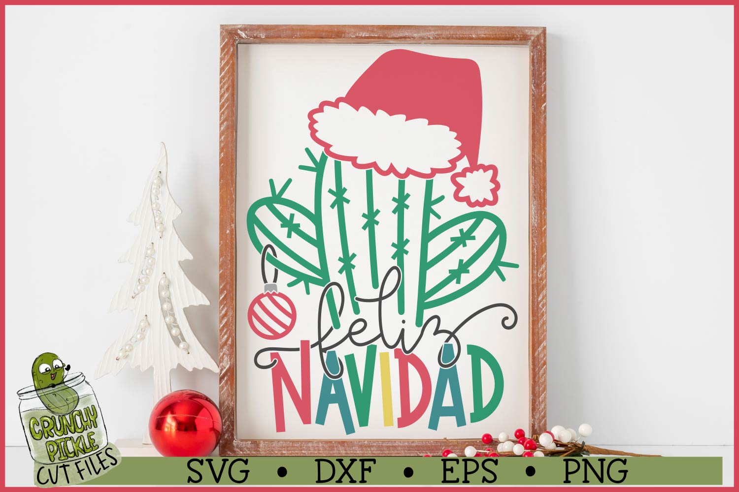 Feliz Navidad Christmas SVG File
