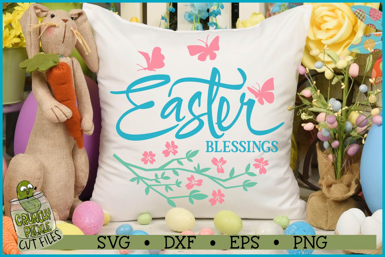 Easter Blessings Sign SVG File - Image 2