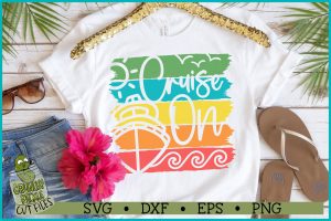 Cruise On Distressed Strips SVG File