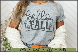 Hello Fall SVG File