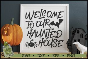 Halloween Welcome Sign SVG File