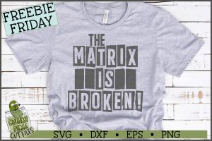 The Matrix is Broken SVG File