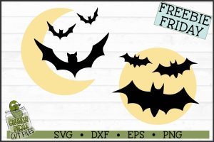 Bats and Moons Halloween SVG Files